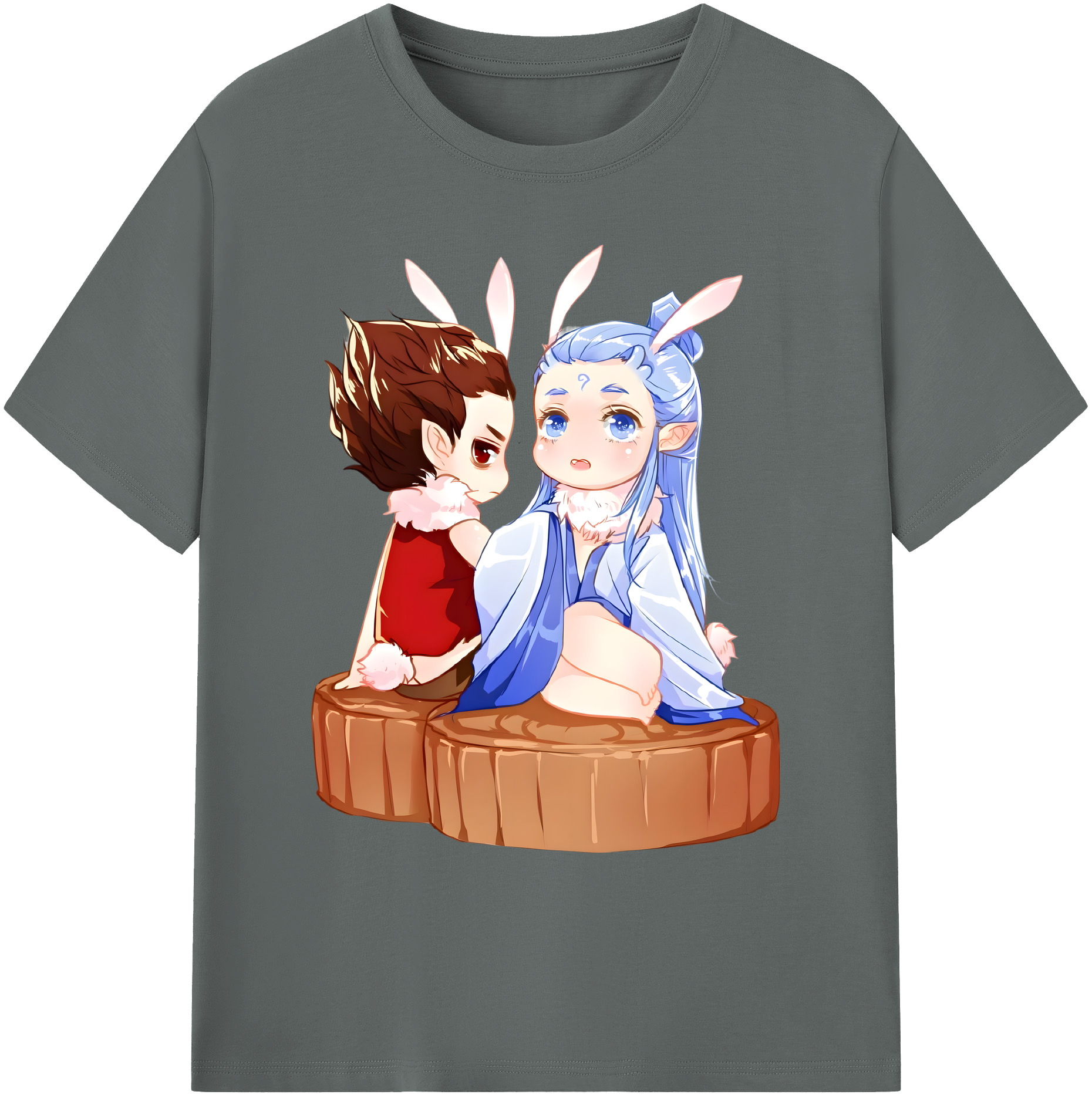 （画像用） Ne Zha 2 ナタ 魔童の大暴れ 綿100％ メンズ半袖Tシャツ｜肌触りやわらか＆通気性
